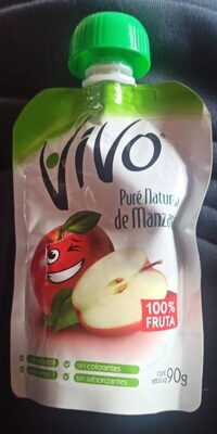 puré natural de manzana