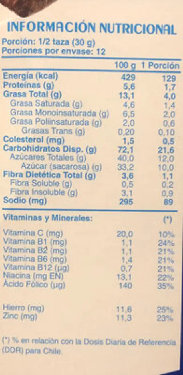 Mono crunch roll nutrition facts table