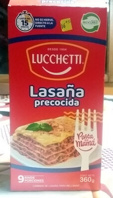 Lasaña Precocida