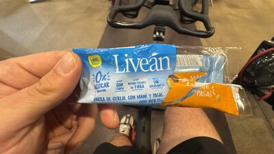 BARRA DE CEREAL CON MANÍ Y PASAS