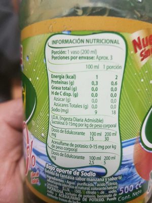 agua saborizada sin gas  Next front packaging