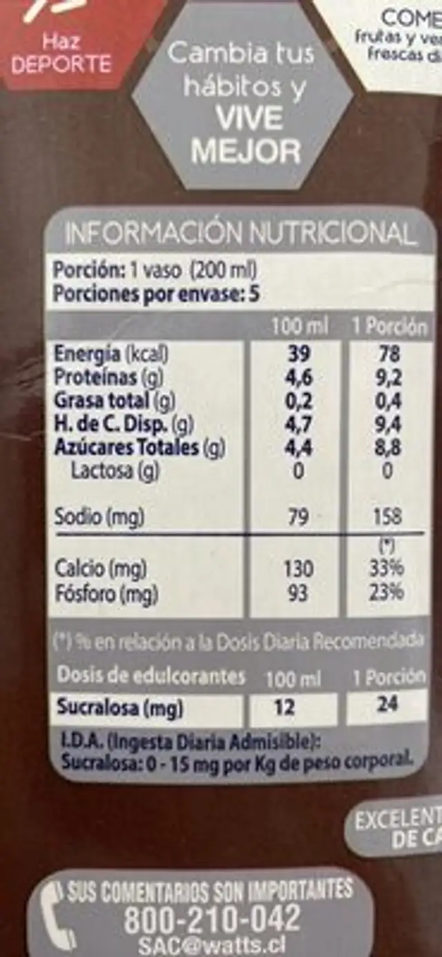 PROTEIN EXTRA PROTEÍNA nutrition facts table