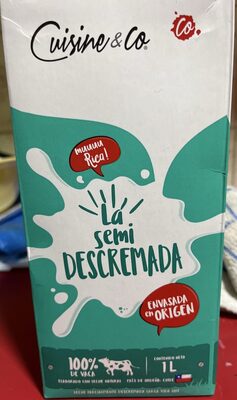 Leche Semi Descremada front packaging
