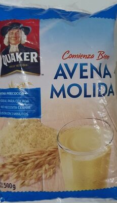 Avena molida precocida front packaging