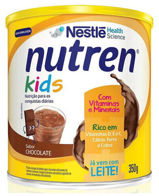 Pó Para Preparo De Bebida Chocolate Nutren Kids Lata 350g