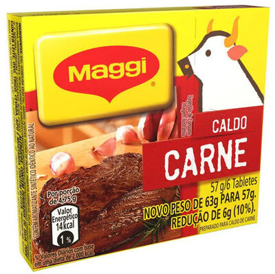 Caldo Tablete Carne Maggi Caixa 57g 6 Unidades