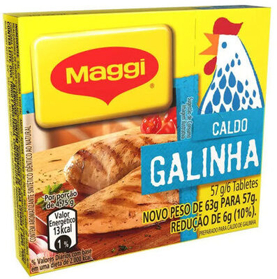 Caldo Tablete Galinha Maggi Caixa 57g 6 Unidades