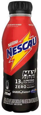 Bebida Láctea Uht Chocolate Zero Lactose Nescau Max Protein Frasco 270ml