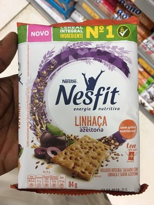 Linhaça e Sabor Azeitona front packaging