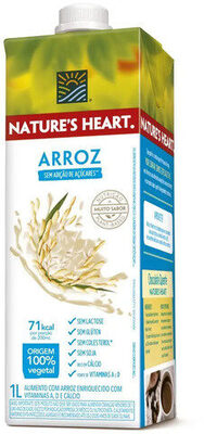 Bebida à Base De Arroz Natures Heart Caixa 1l