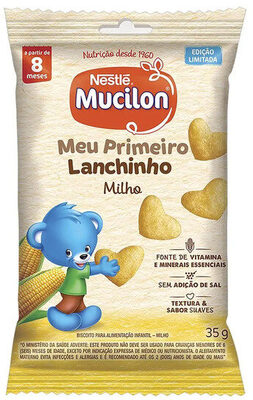 Biscoito Integral Milho Mucilon Meu Primeiro Lanchinho Pacote 35g