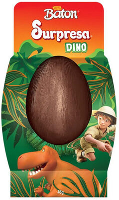 Ovo De Páscoa Ao Leite Dino Garoto Baton Surpresa Caixa 45g