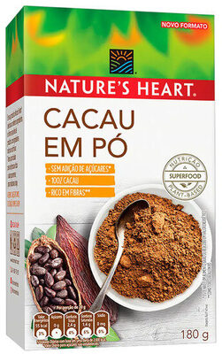 Cacau Pó Natures Heart Caixa 180g