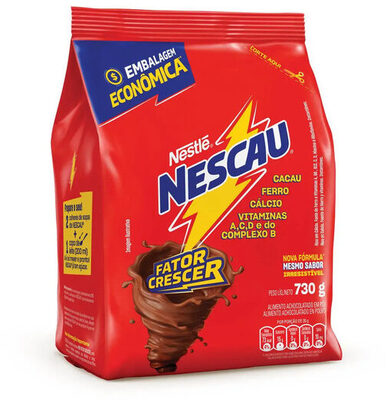 Achocolatado Pó Nescau Pacote 730g Embalagem Econômica