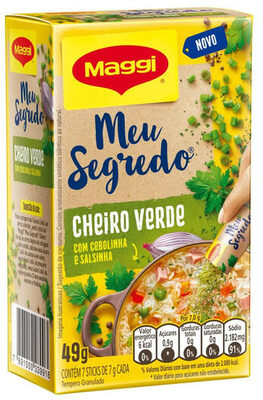 Tempero Granulado Cheiro Verde Maggi Meu Segredo Caixa 49g 7 Unidades
