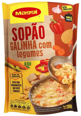 Sopão Galinha Com Legumes Maggi Sachê 200g