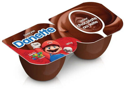 Sobremesa Láctea Chocolate Ao Leite Danette Bandeja 180g 2 Unidades