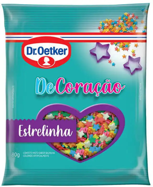 Confeito Dr Oetker 80gr Estrelinha front packaging