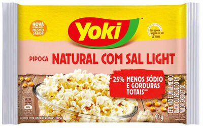 Pipoca Natural Com Sal Light front packaging