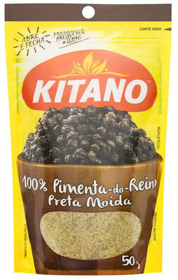 Pimenta Do Reino Preta Moída Kitano Pacote 50g