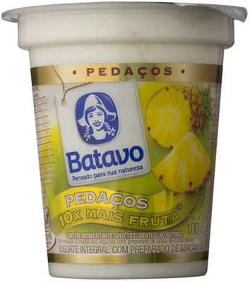 Iogurte Integral Abacaxi Batavo Pedaços Copo 100g