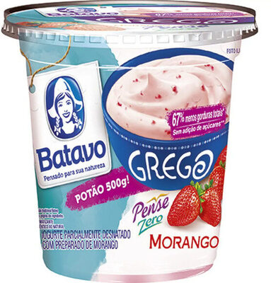 Iogurte Grego Pense Zero Sabor Morango front packaging