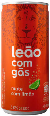 Chá Mate Com Gás Limão Leão Lata 290ml