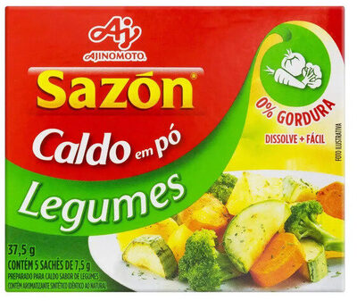 Caldo Pó Legumes Sazón Caixa 37,5g 5 Unidades