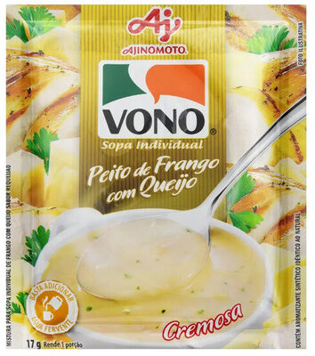 Sopa Individual Cremosa Peito De Frango Com Queijo Vono Pacote 17g