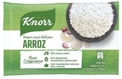 Tempero Pó Para Arroz Knorr Pacote 48g 6 Unidades