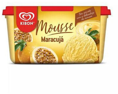 Sorvete Maracujá Kibon Mousse Pote 1,3l
