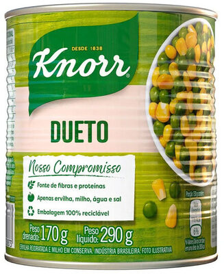 Ervilha E Milho Verde Em Conserva Dueto Knorr Lata 170g