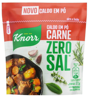 Caldo Pó Carne Zero Adição Sal Knorr Pouch 35,5g