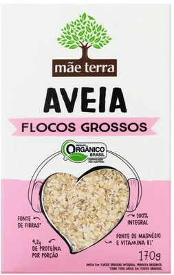 Aveia Orgânica Em Flocos Grossos Mãe Terra Caixa 170g