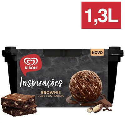 Sorvete Brownie Com Castanhas Kibon Inspirações Pote 1,3l