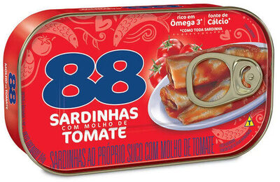 Sardinha Com Molho De Tomate 88 Lata