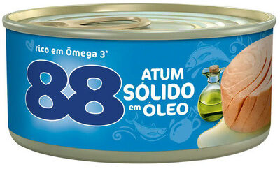 Atum Sólido Em óleo 88 Lata 98g front packaging