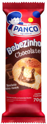 Bolinho Baunilha Recheio Chocolate Panco Bebezinho Pacote 70g 2 Unidades