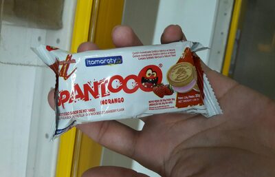 Biscoito morango spantoo 30g front packaging