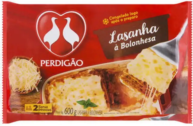 Lasanha Bolonhesa Perdigão Pacote 600g front packaging
