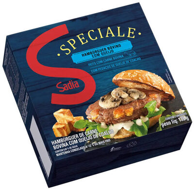 Hambúrguer De Carne Bovina Com Queijo Sadia Speciale Caixa 350g 2 Unidades