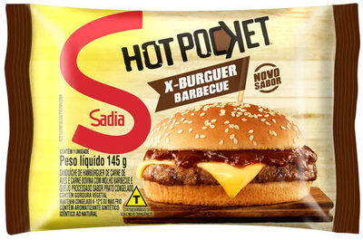 Sanduíche Congelado X Burguer Barbecue Sadia Hot Pocket Pacote 145g