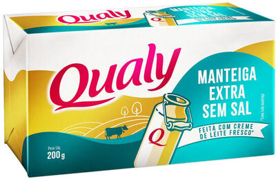Manteiga Extra Sem Sal Qualy 200g