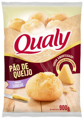 Pão De Queijo Congelado Lanche Amanteigado Qualy Pacote 900g