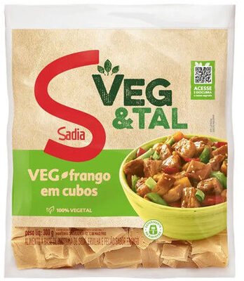 Frango Vegetal Cubos Sadia Veg Tal Pacote 300g