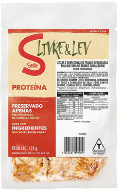 Coxa E Sobrecoxa De Frango Ao Alho E Molho Branco Com Alecrim Sadia Livre Lev Proteína Pacote 120g