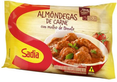 Almôndega De Carne Bovina Com Molho De Tomate Sadia Pacote 500g