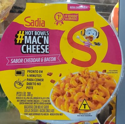 Hot Bowls Mac'nCheese Cheddar E Bacon