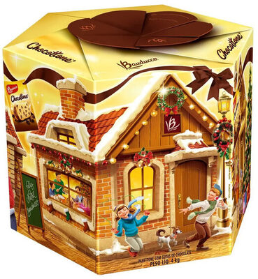Panettone Com Gotas De Chocolate Bauducco Chocottone Caixa 4kg