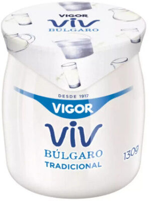 Iogurte Integral Búlgaro Tradicional Vigor Viv Pote 130g